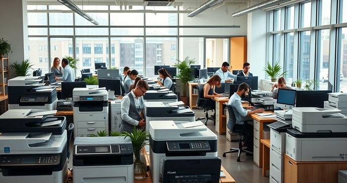 Venda e aluguel de impressoras para todos os tipos de negócios